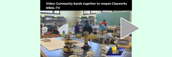 WBAL TV Megan Pringle story on Baltimore Clayworks