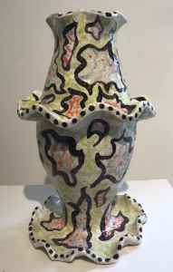Colorful vase by Julian Yost